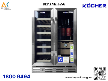 Tủ bảo quản tích hợp Cigar và rượu vang Kocher KCWEU 3338